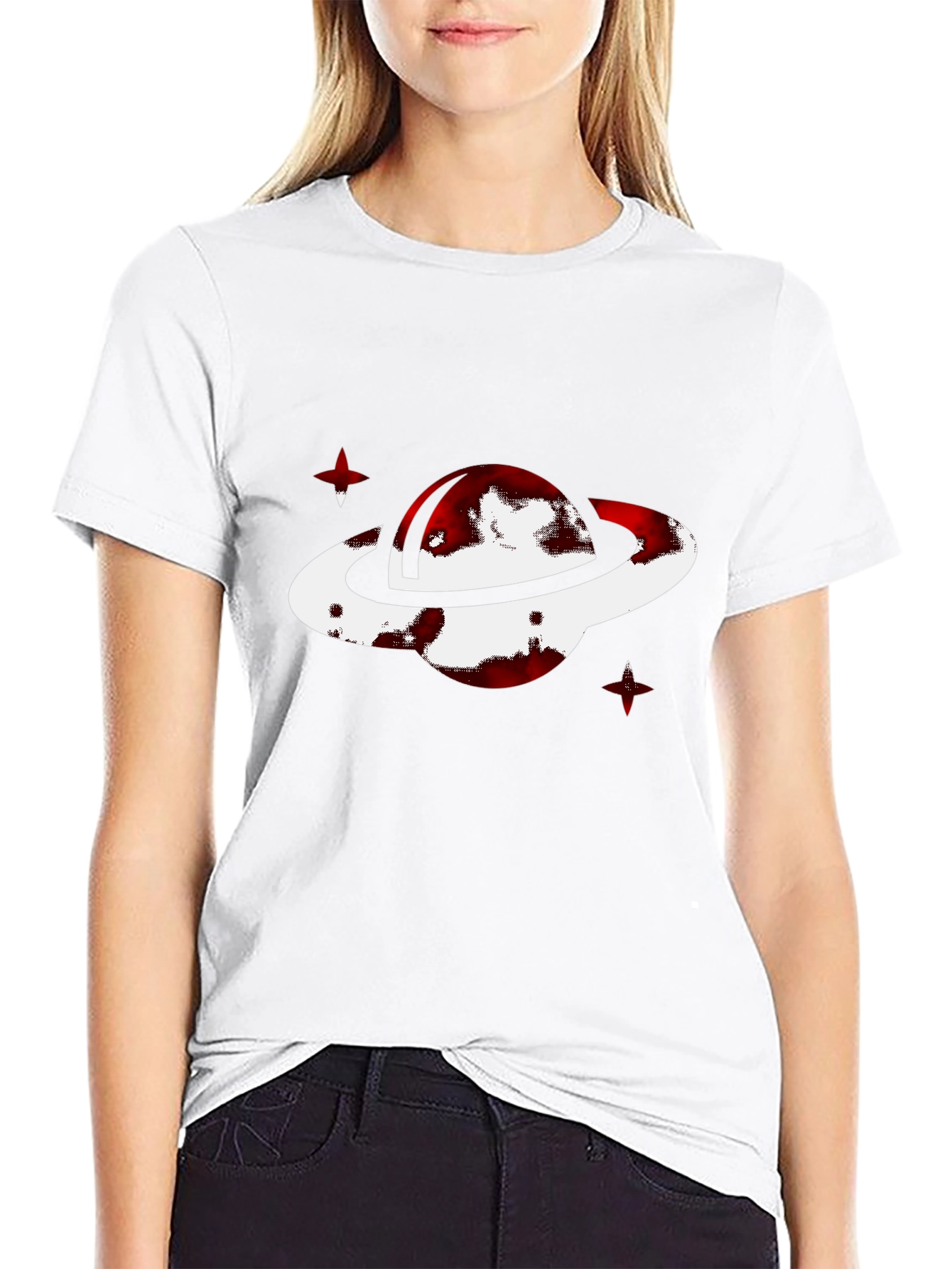 Planet Graphic T-Shirt - Black