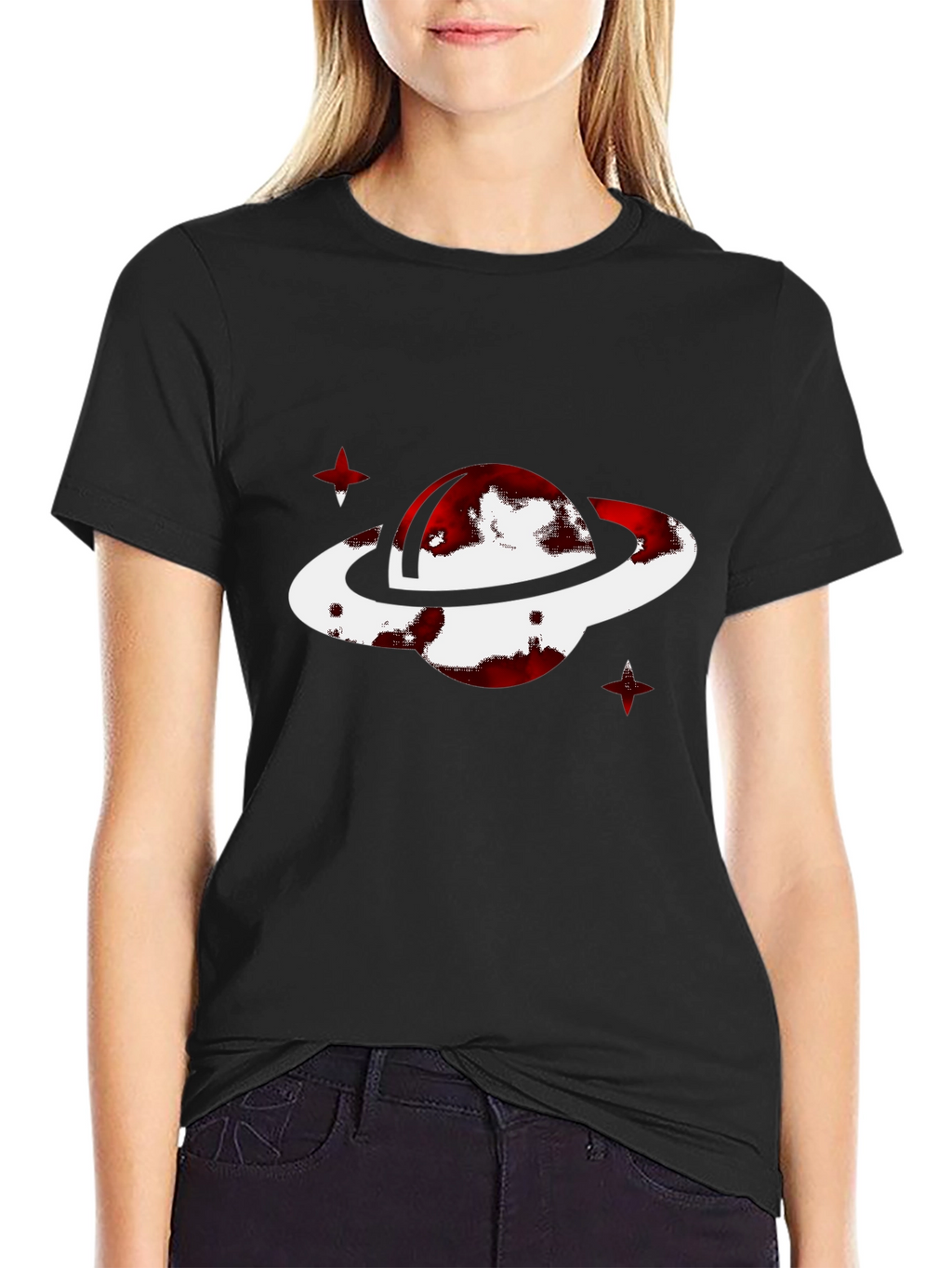 Planet Graphic T-Shirt - Black