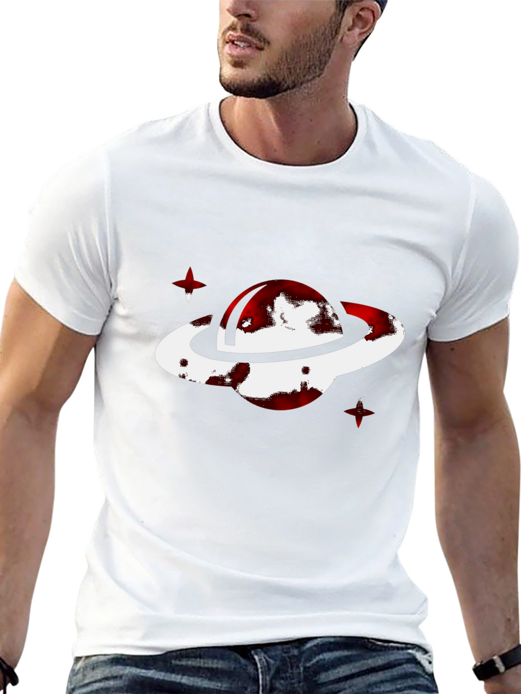 Planet Graphic T-Shirt - Black