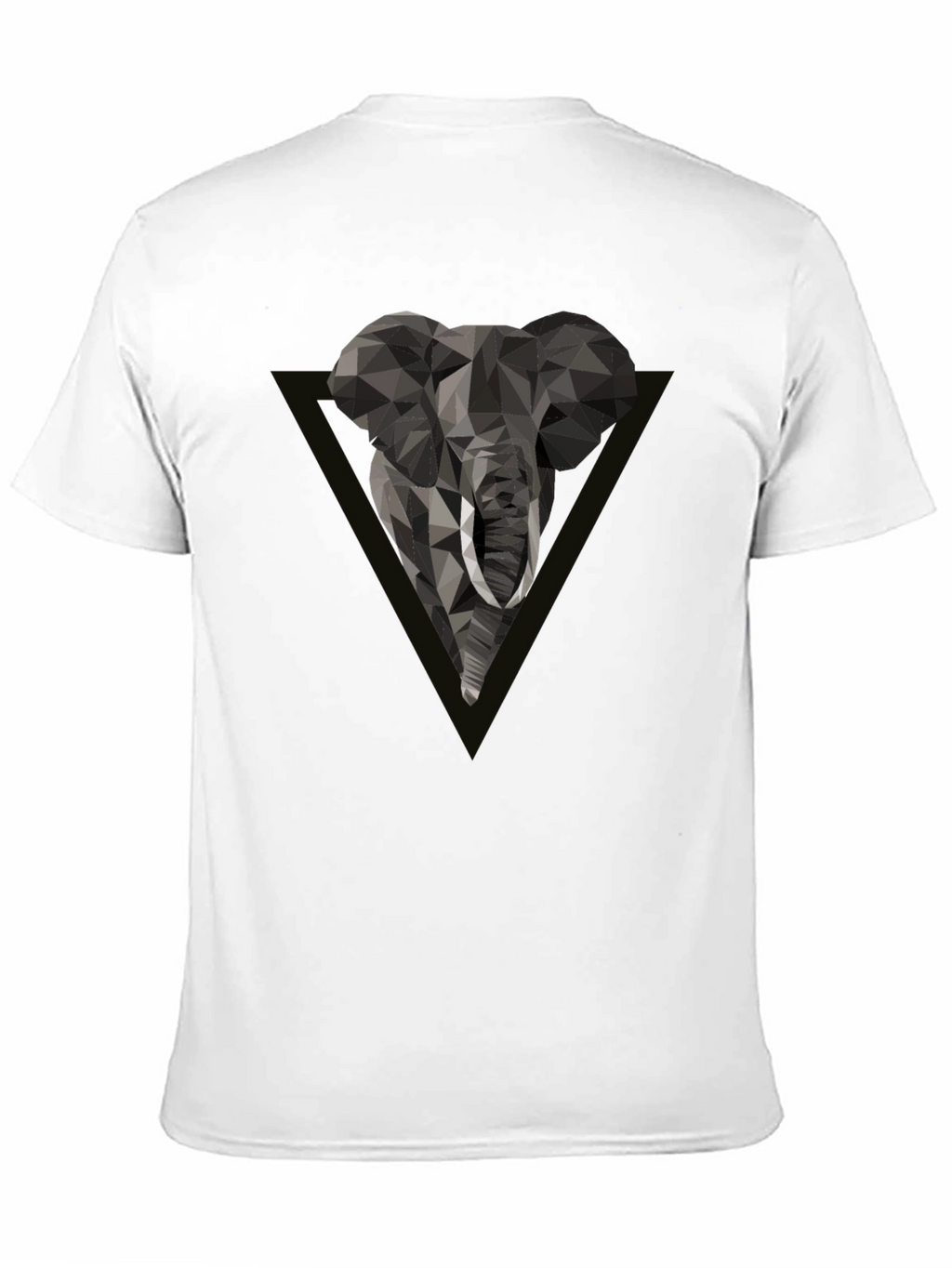 Geometric Elephant Tee - Modern Graphic Print