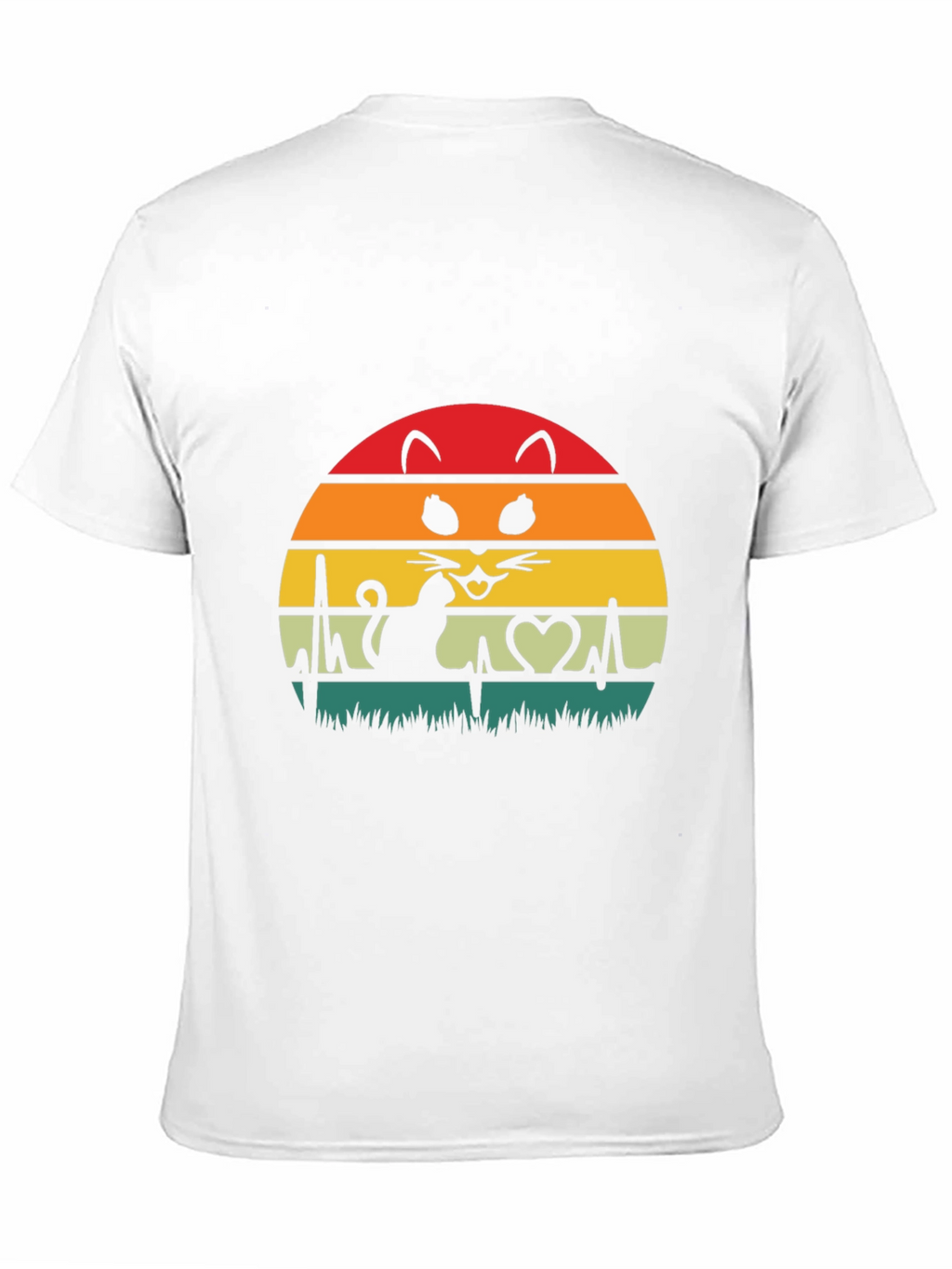Cat Lover Heartbeat T-Shirt - Unisex Graphic Tee