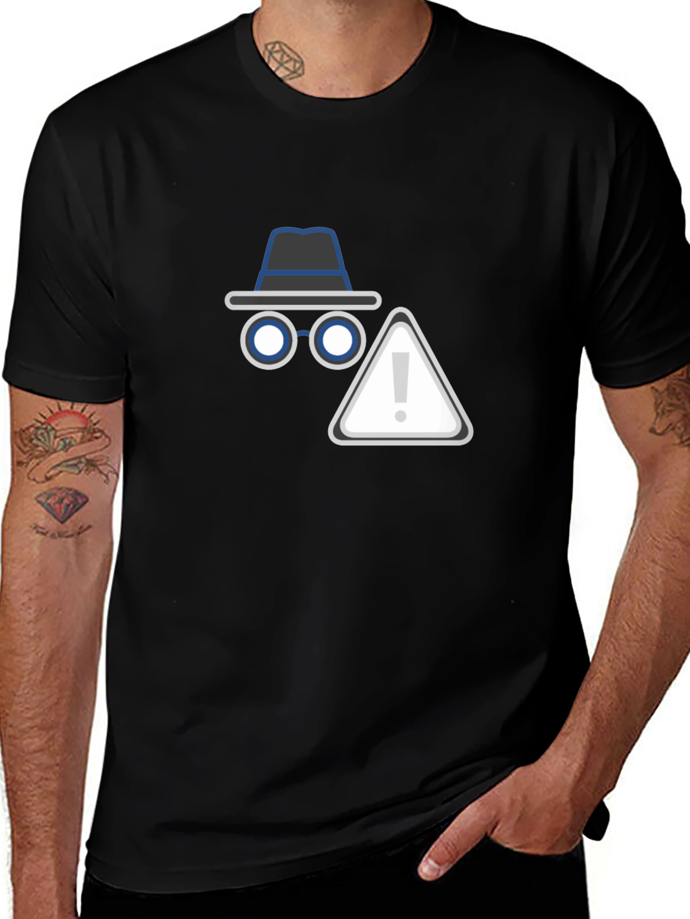 Incognito Mode Black T-Shirt