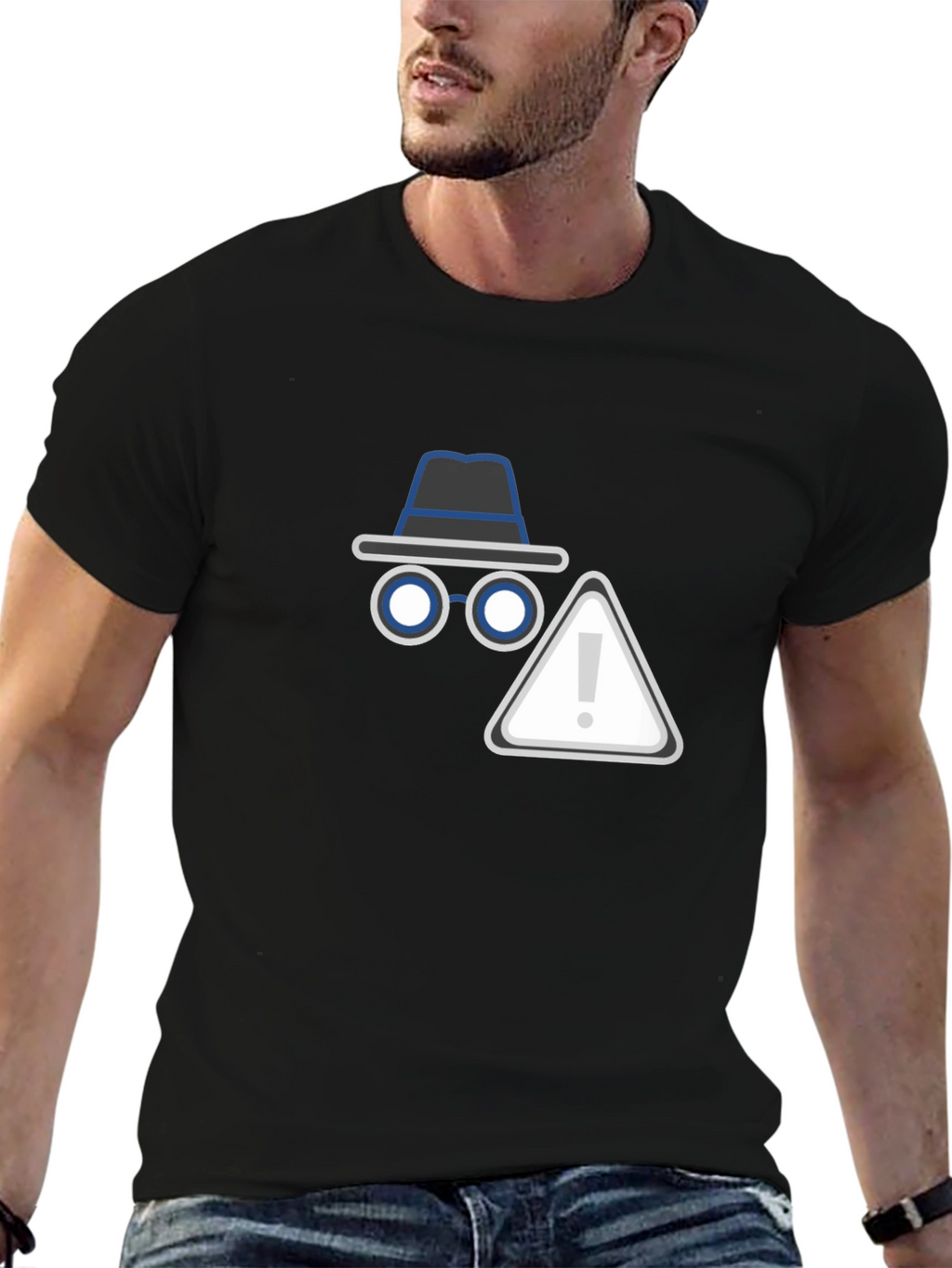 Incognito Mode Black T-Shirt