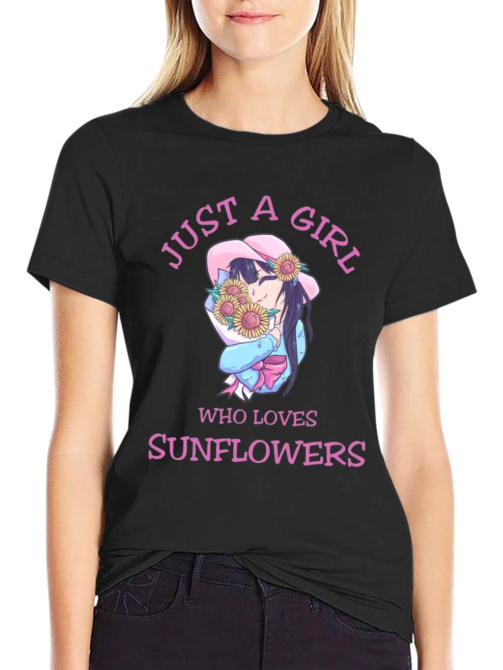 Just a Girl Who Loves Sunflowers T-Shirt