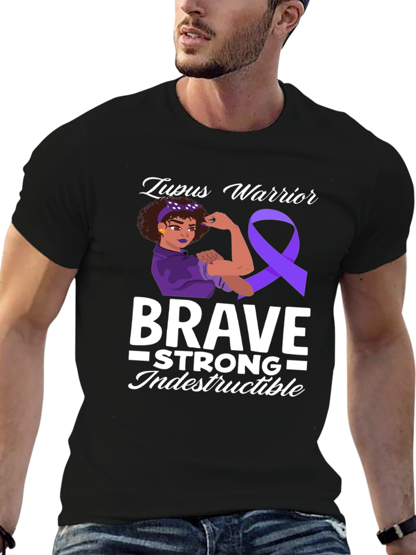 Lupus Warrior T-Shirt Brave Strong Indestructible