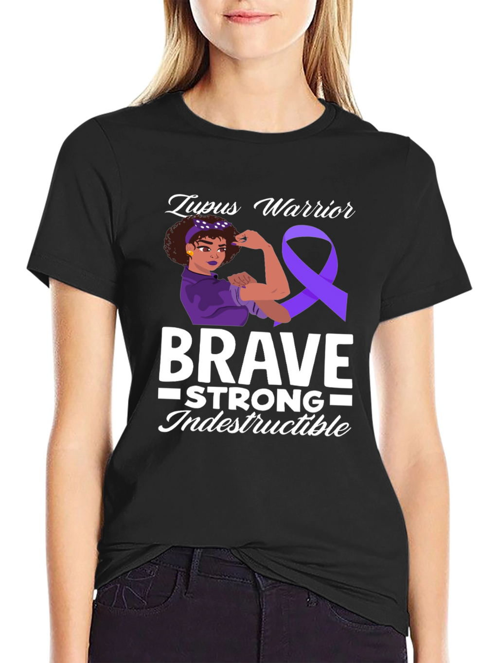 Lupus Warrior T-Shirt Brave Strong Indestructible