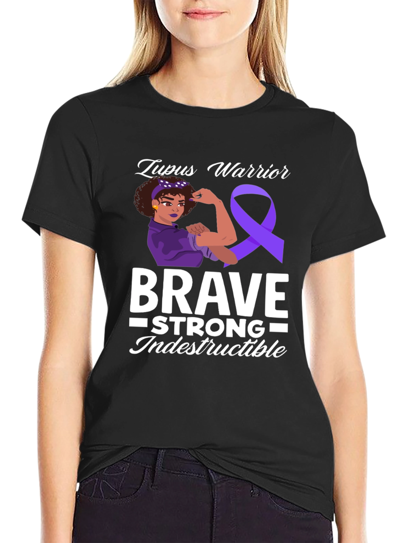 Lupus Warrior T-Shirt Brave Strong Indestructible