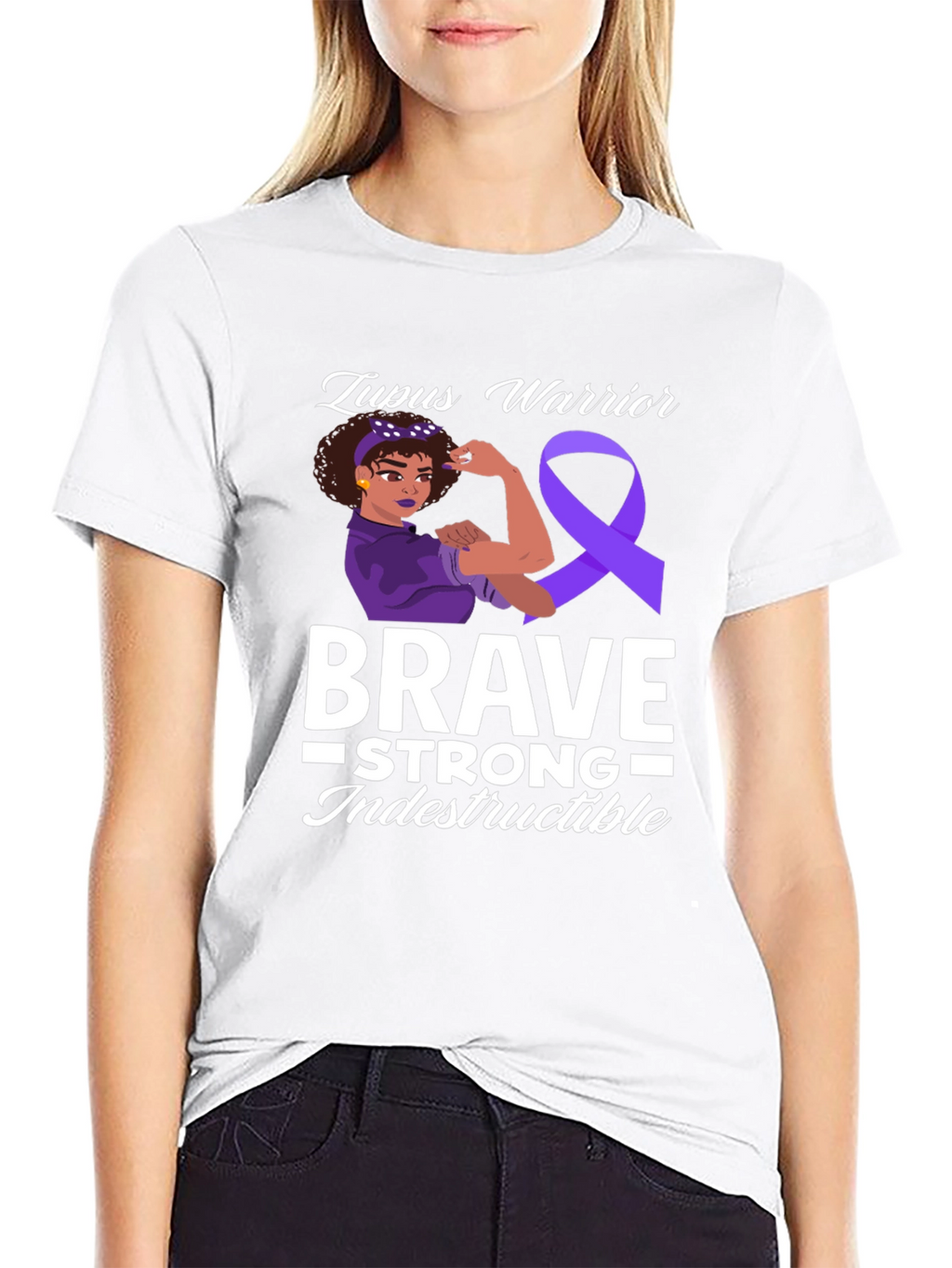Lupus Warrior T-Shirt Brave Strong Indestructible