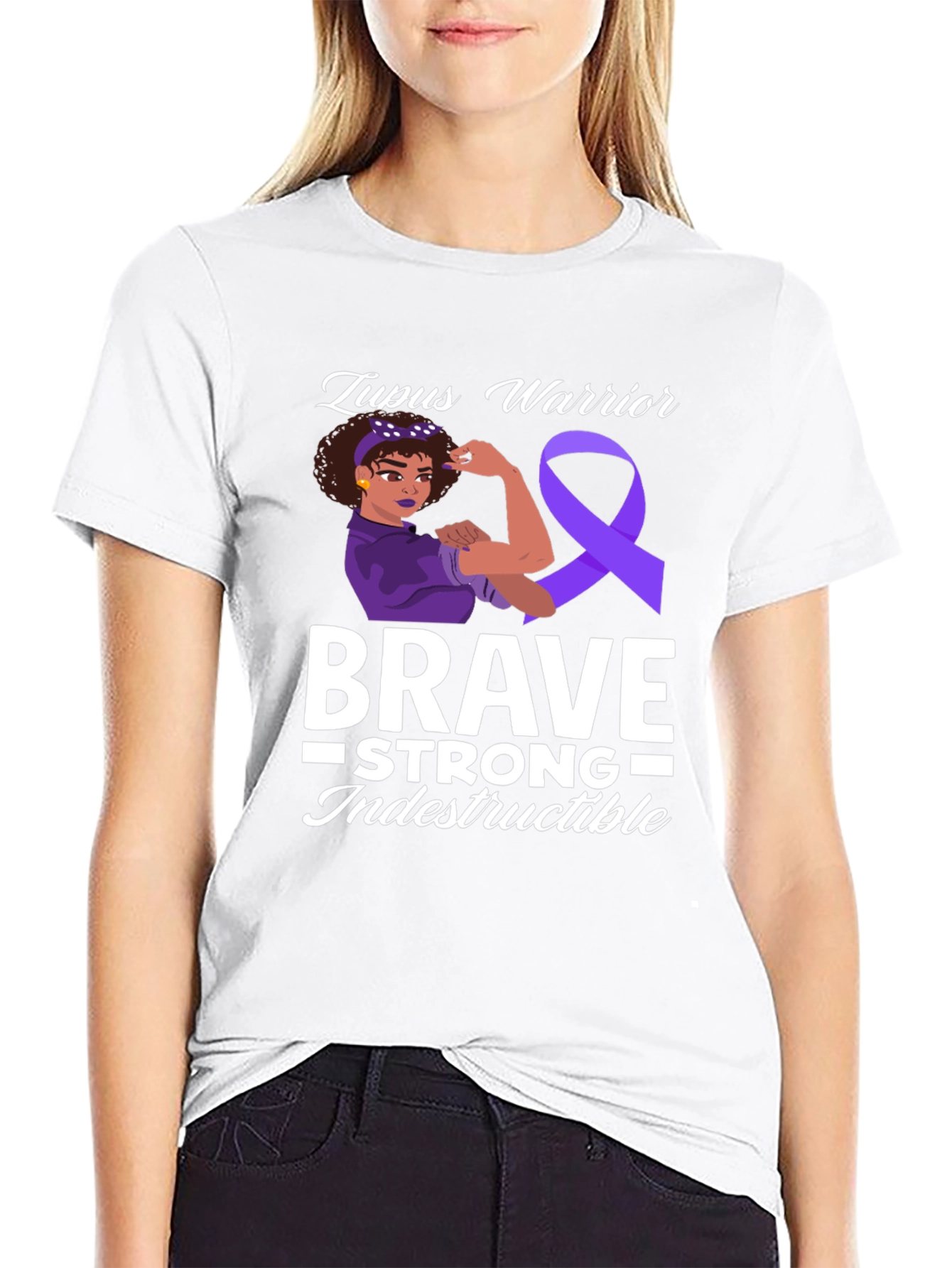 Lupus Warrior T-Shirt Brave Strong Indestructible