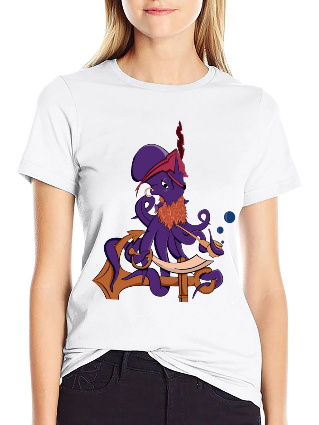 Pirate Octopus T-Shirt - Nautical Adventure