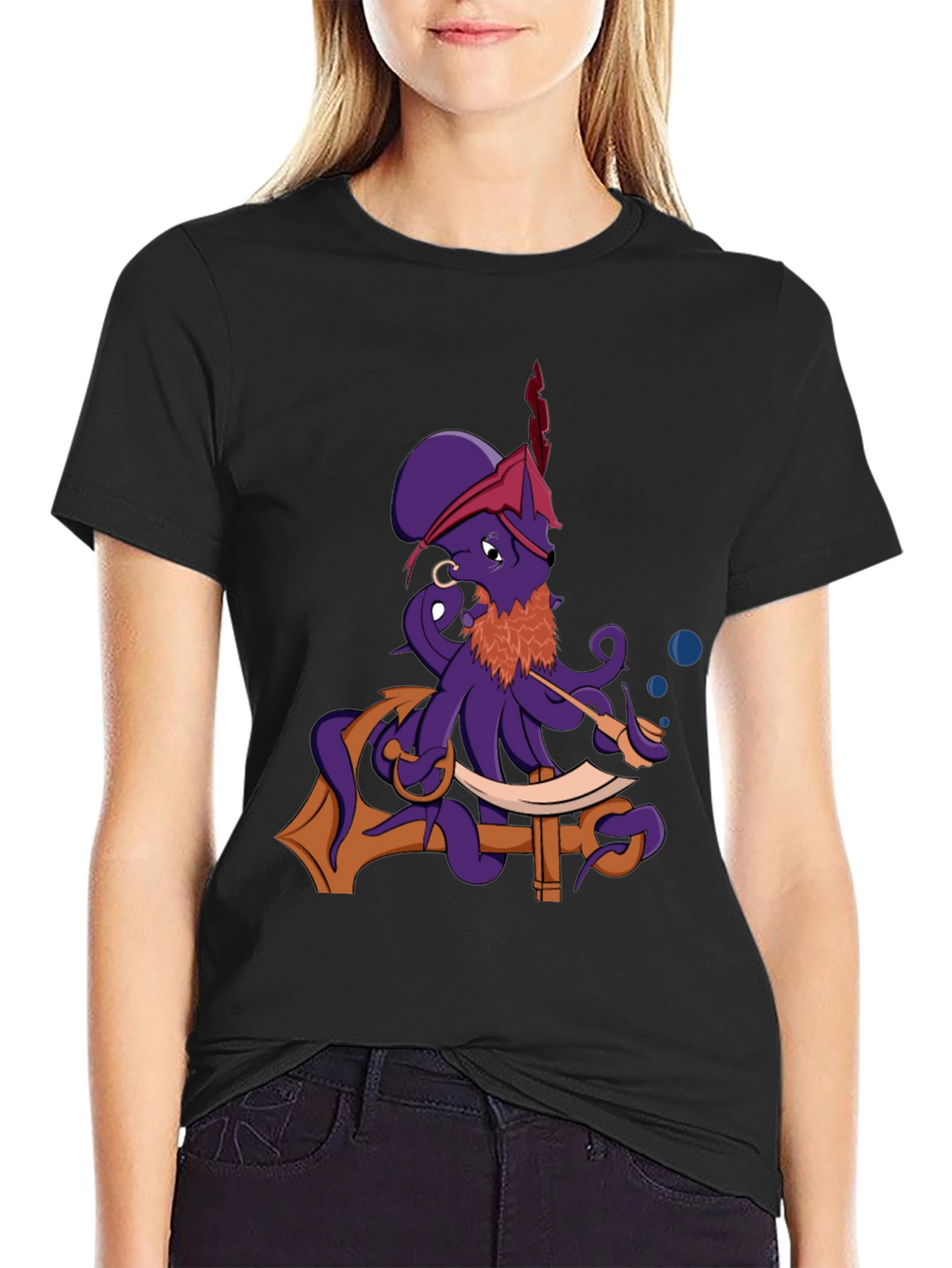 Pirate Octopus T-Shirt - Nautical Adventure