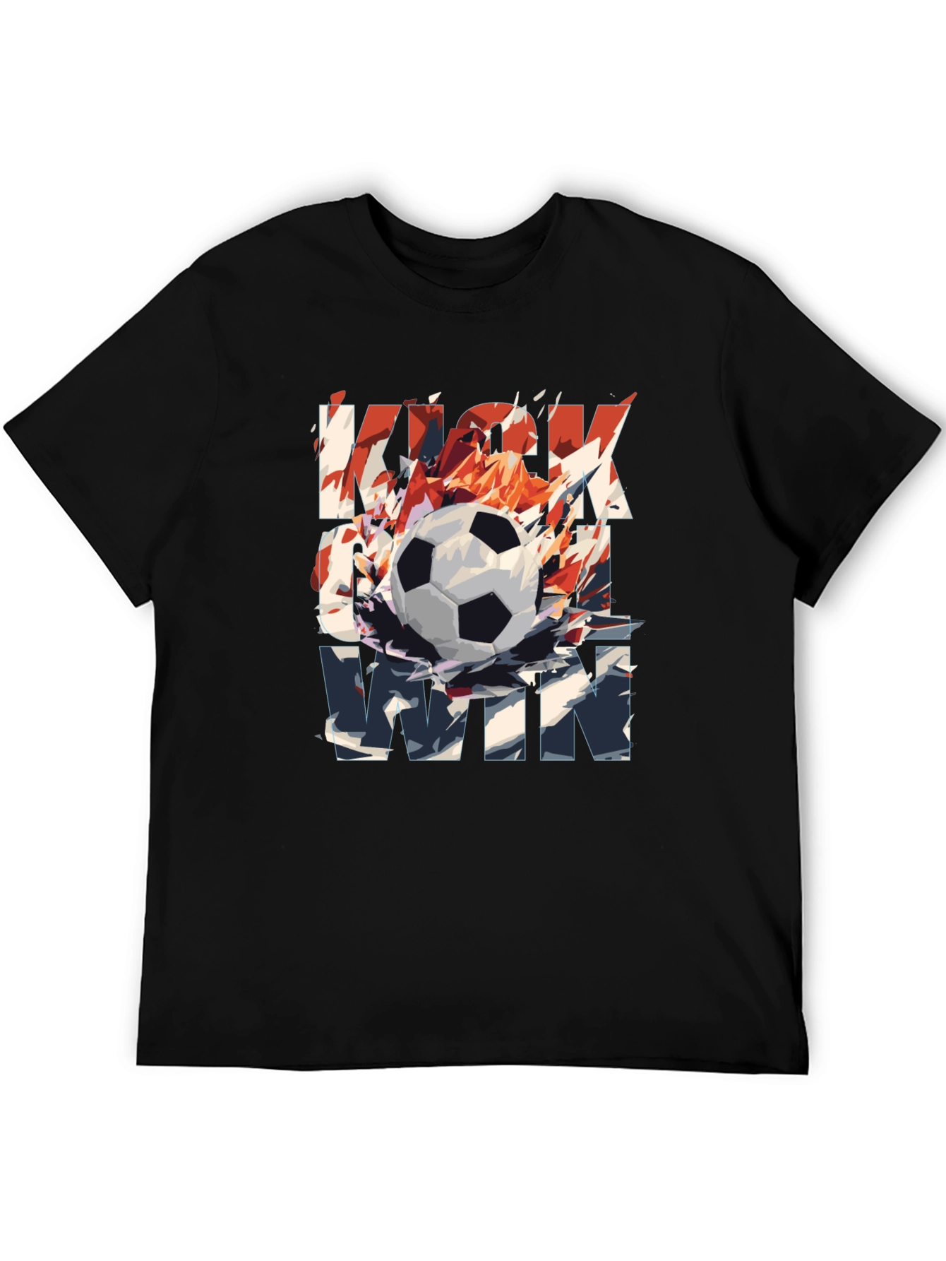 Kick It To Win T-Shirt - Soccer Ball Graphic Tee