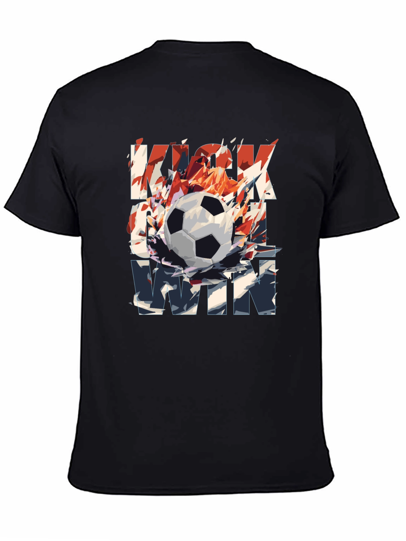 Kick It To Win T-Shirt - Soccer Ball Graphic Tee