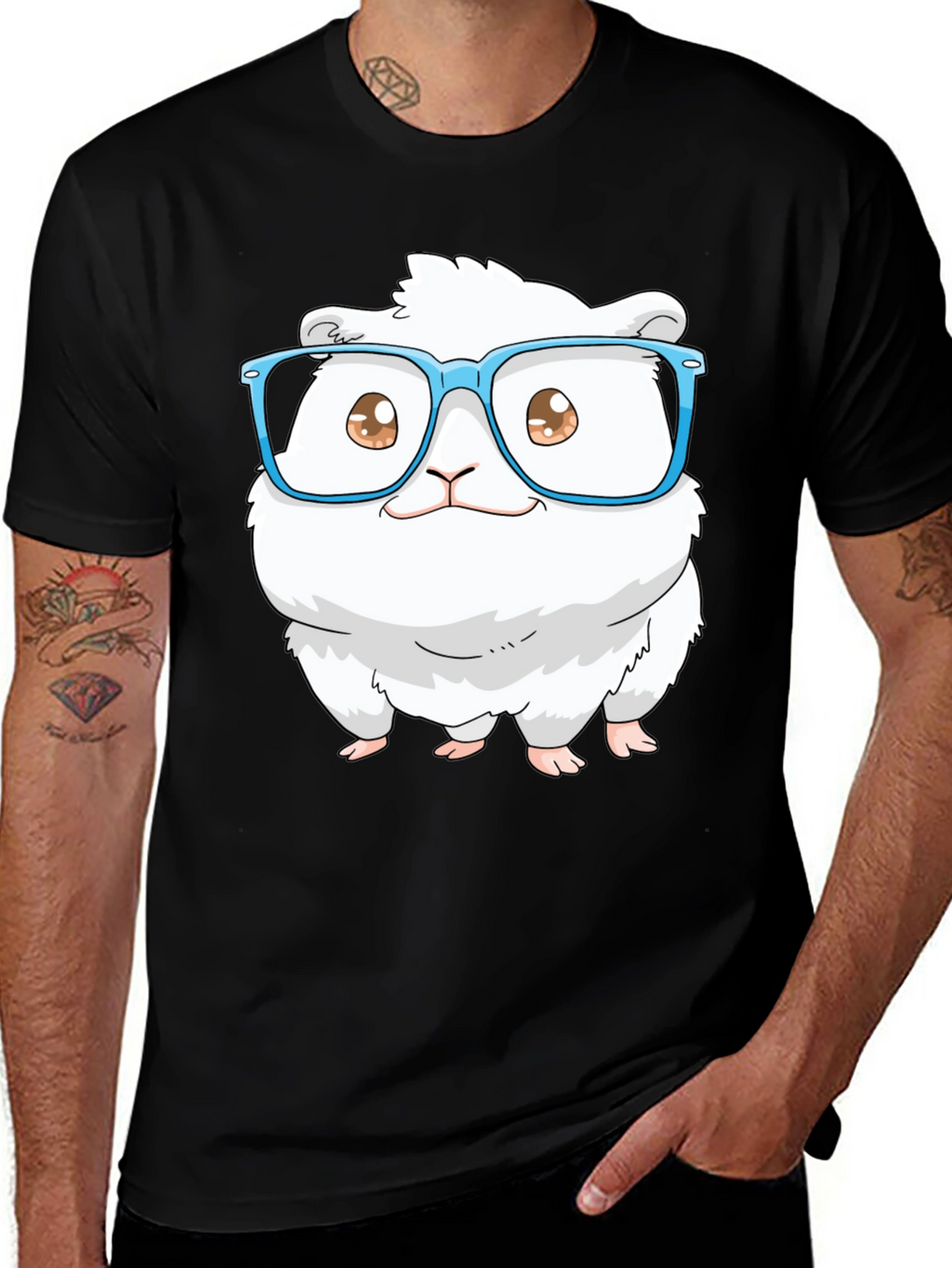 Cute Hamster in Glasses T-Shirt