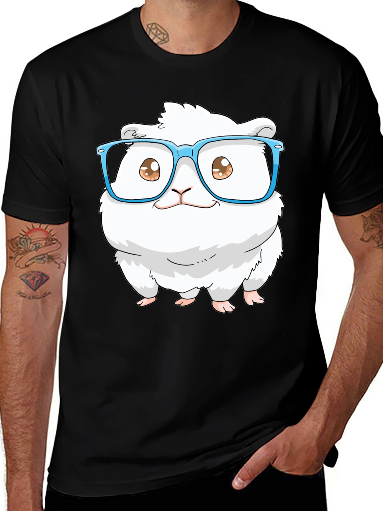 Cute Hamster in Glasses T-Shirt