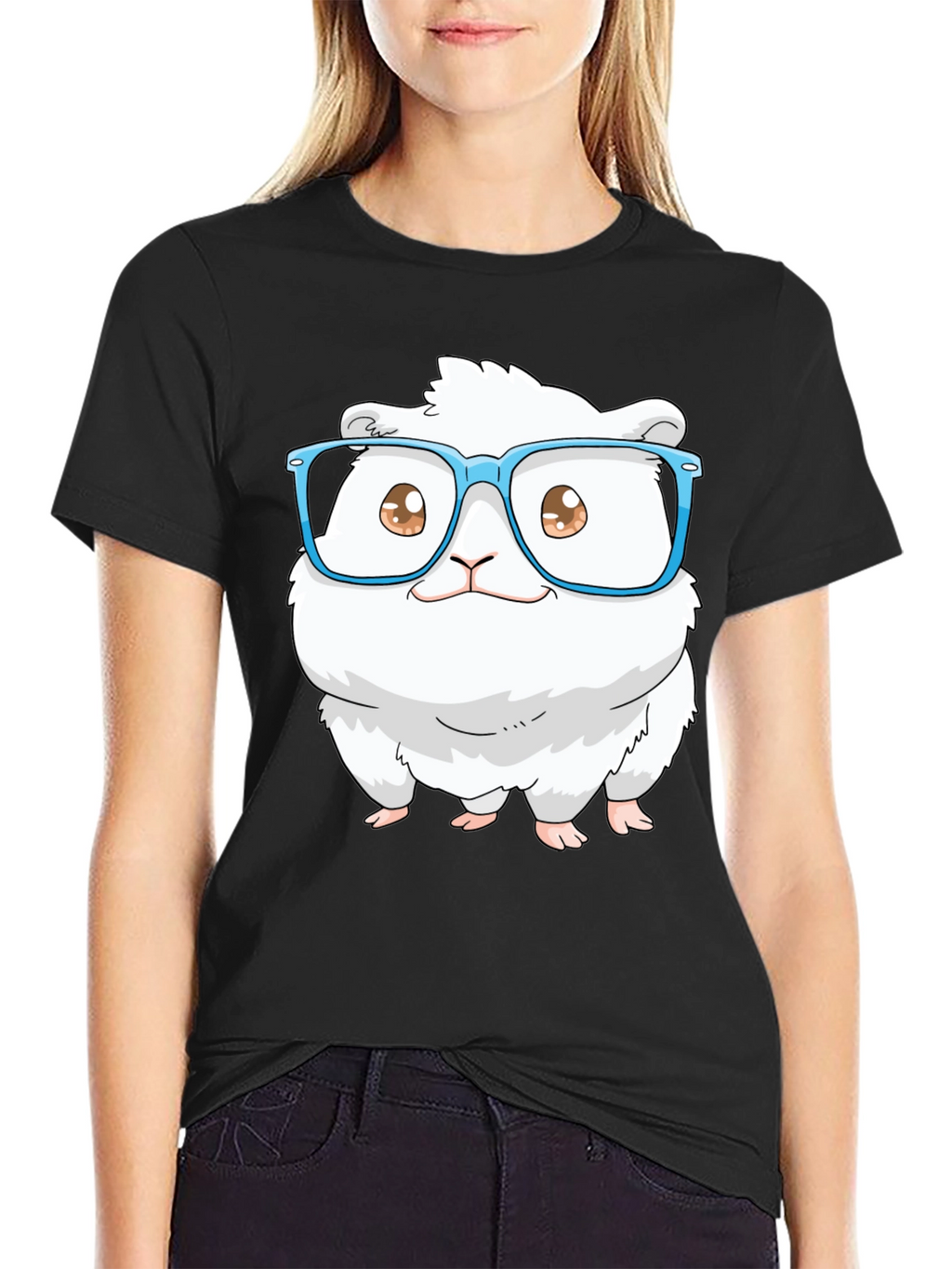 Cute Hamster in Glasses T-Shirt