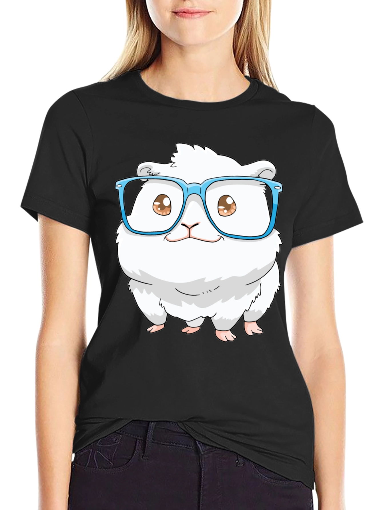Cute Hamster in Glasses T-Shirt