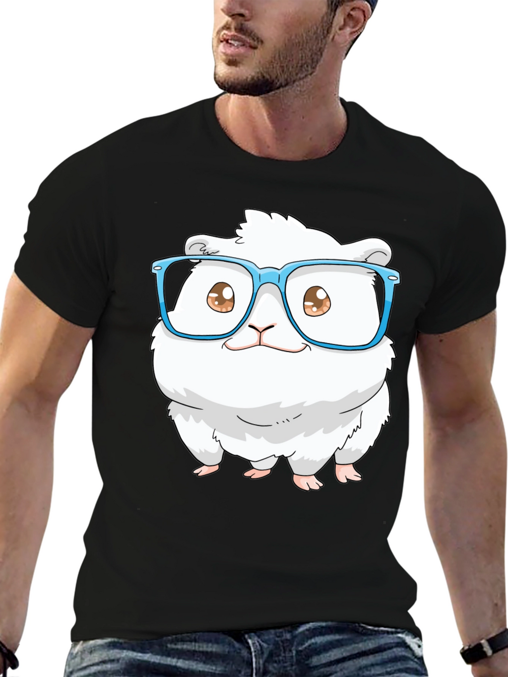 Cute Hamster in Glasses T-Shirt