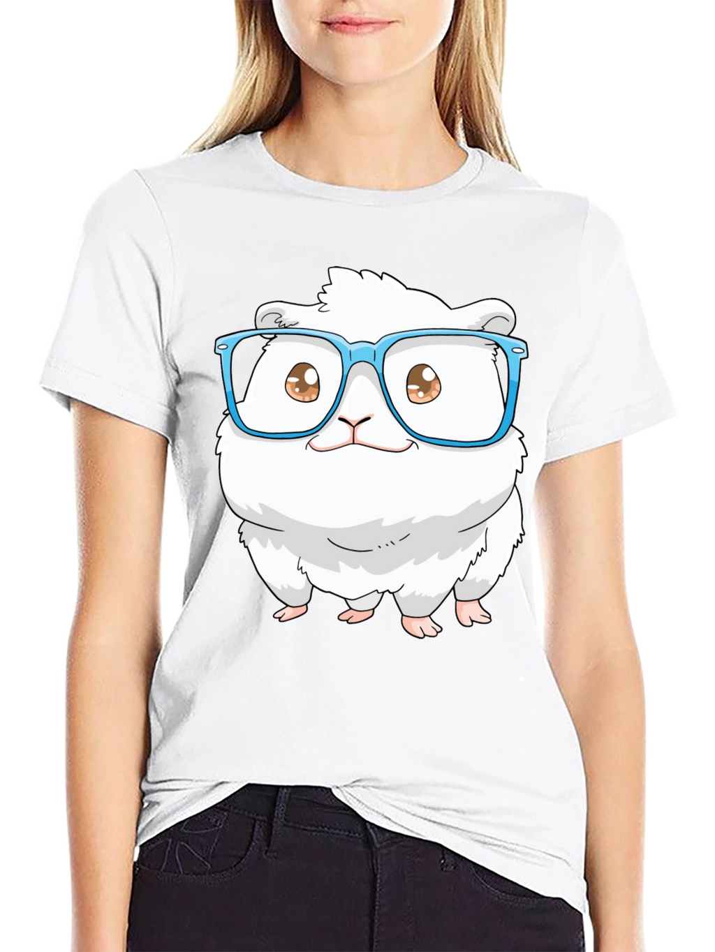 Cute Hamster in Glasses T-Shirt