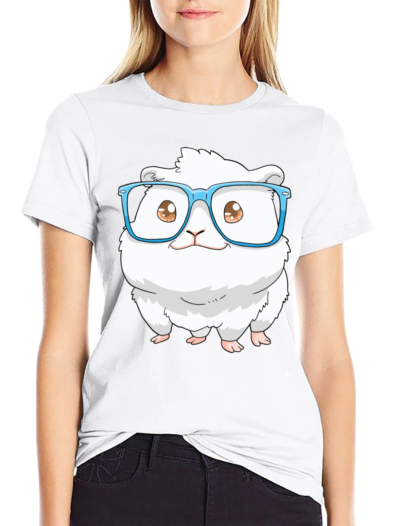 Cute Hamster in Glasses T-Shirt