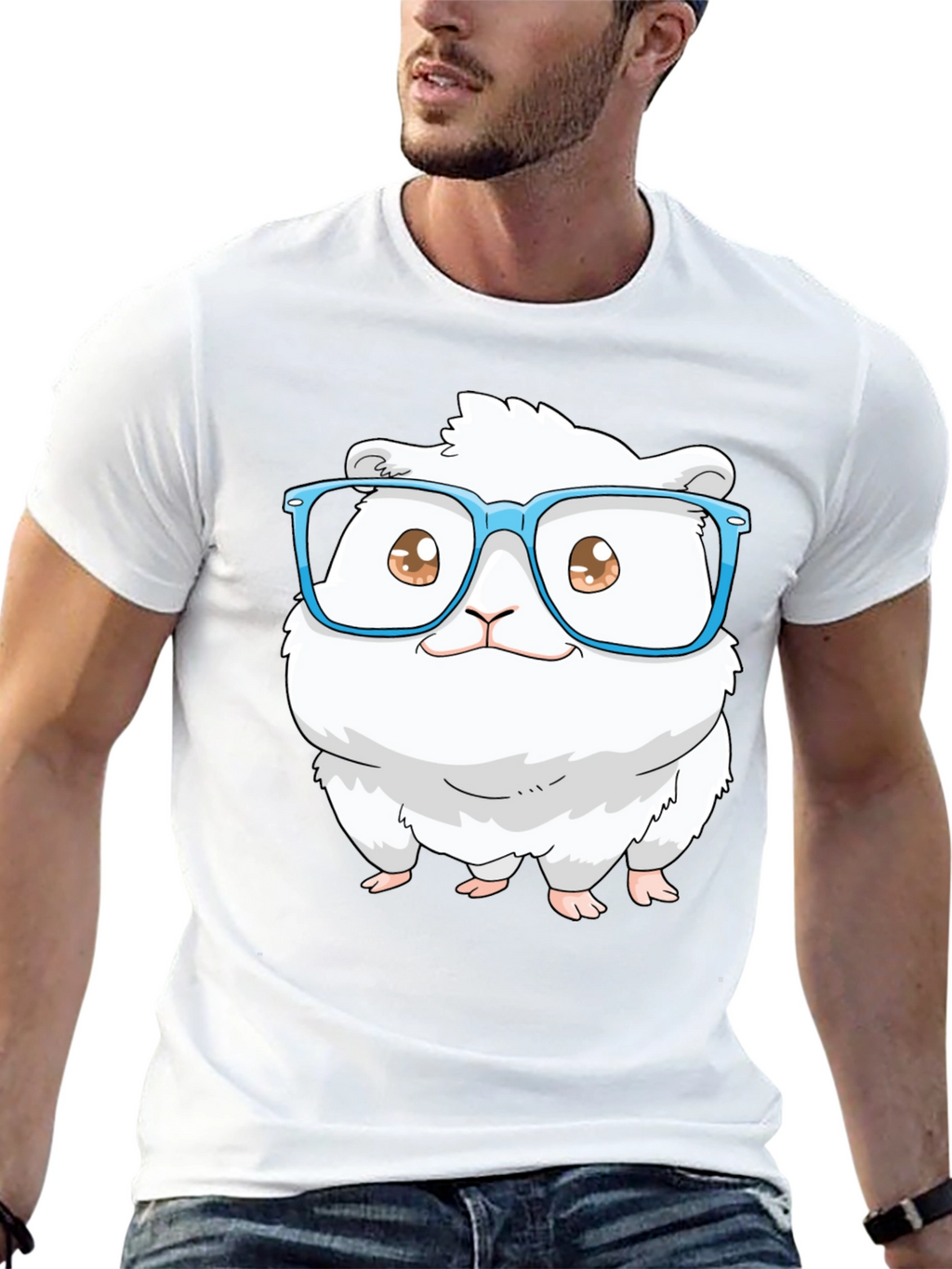 Cute Hamster in Glasses T-Shirt