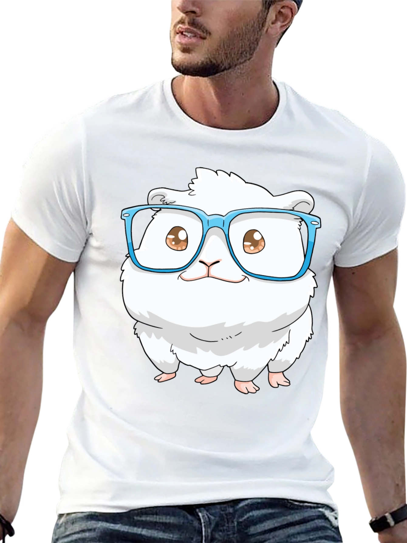 Cute Hamster in Glasses T-Shirt