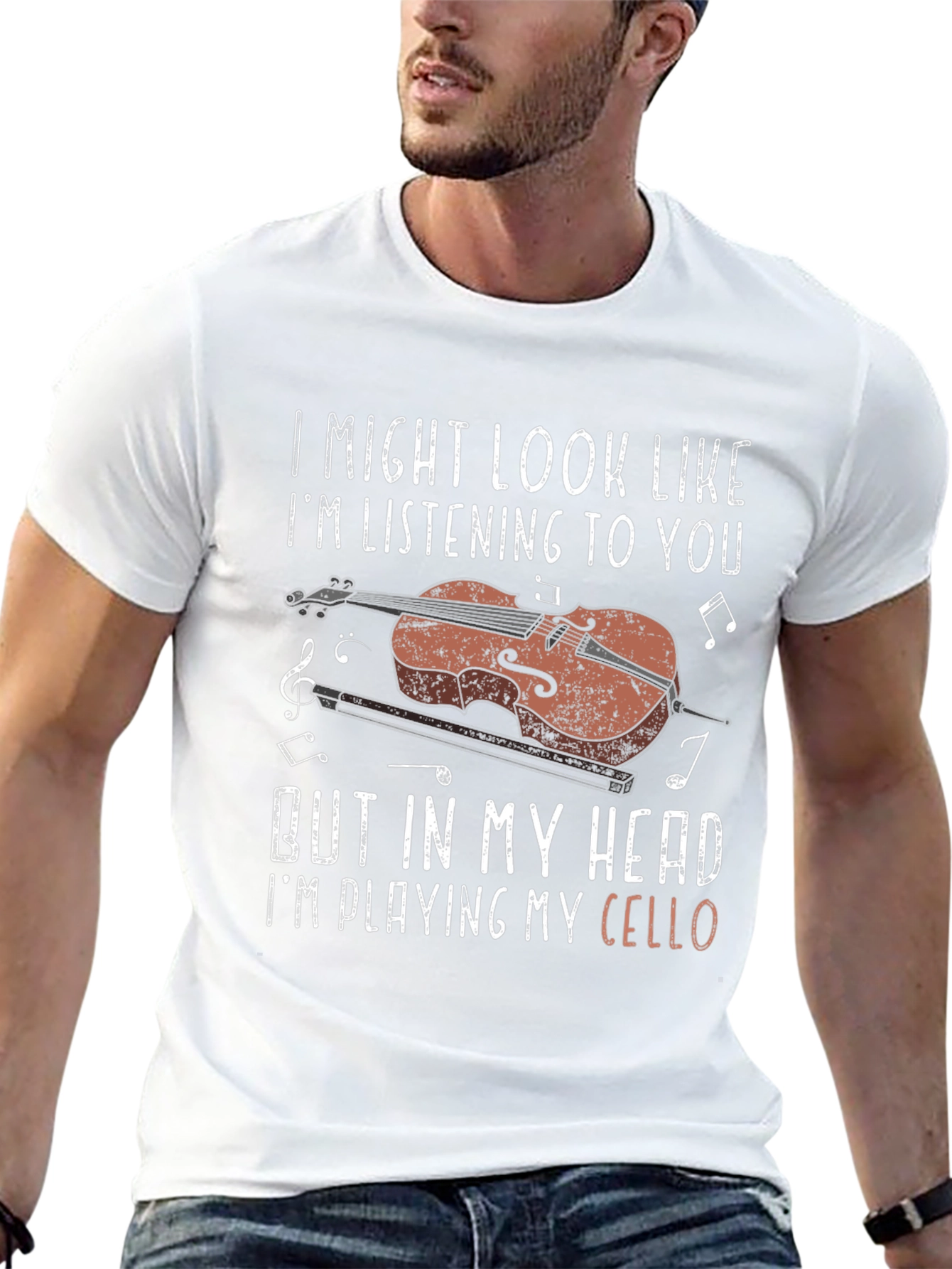 Cello Player T-Shirt - Im Playing My Cello Design