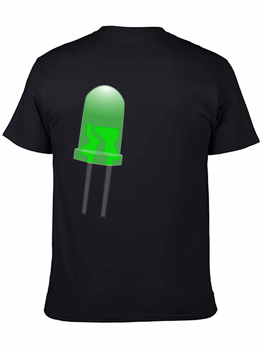 LED Graphic T-Shirt - Black
