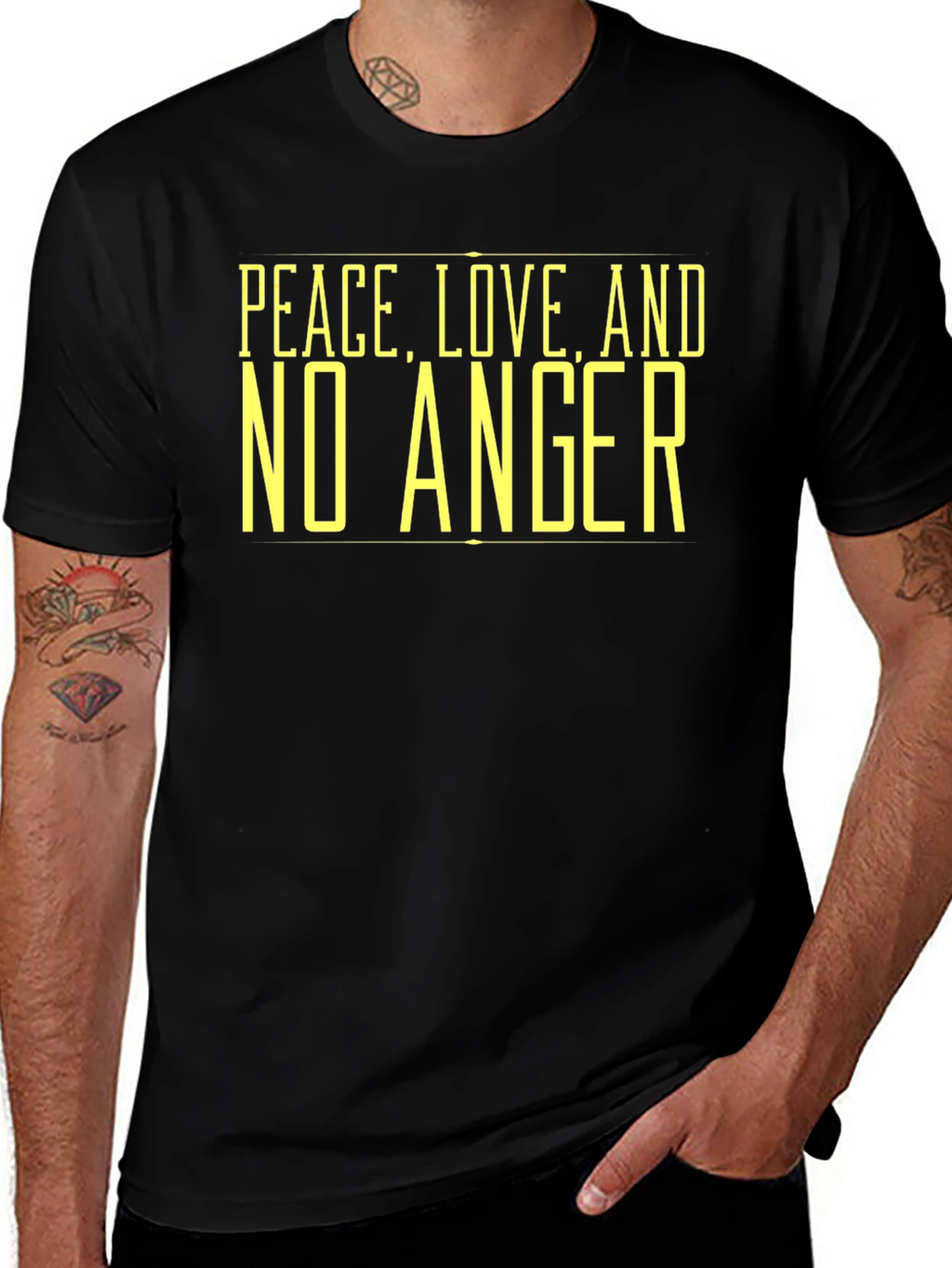 Peace Love and No Anger Graphic Tee