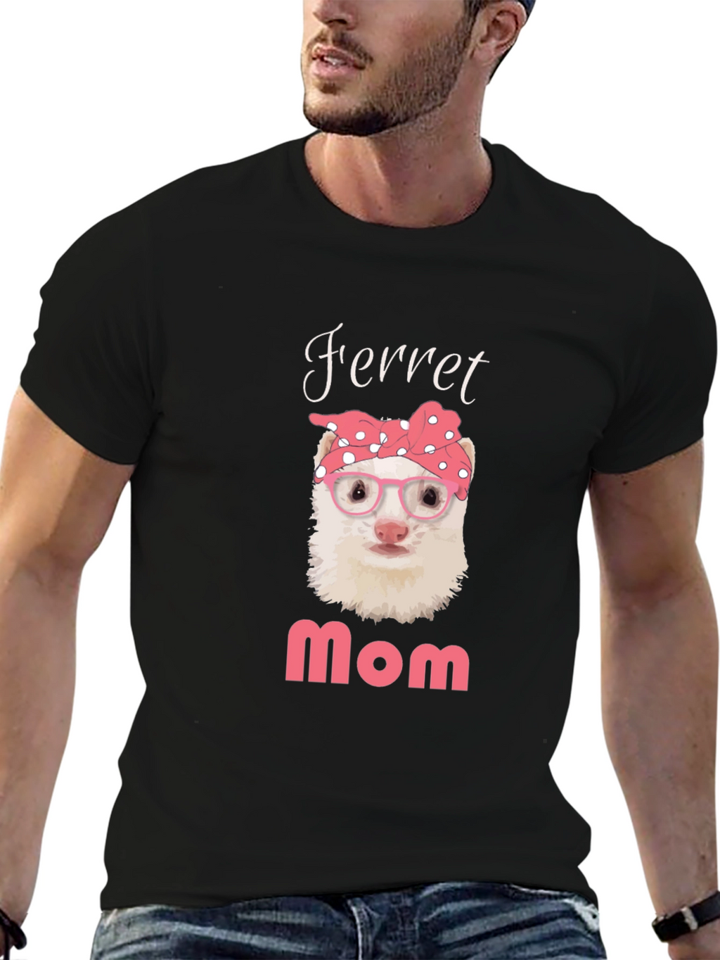 Ferret Mom T-Shirt - Cute Pet Owner Tee