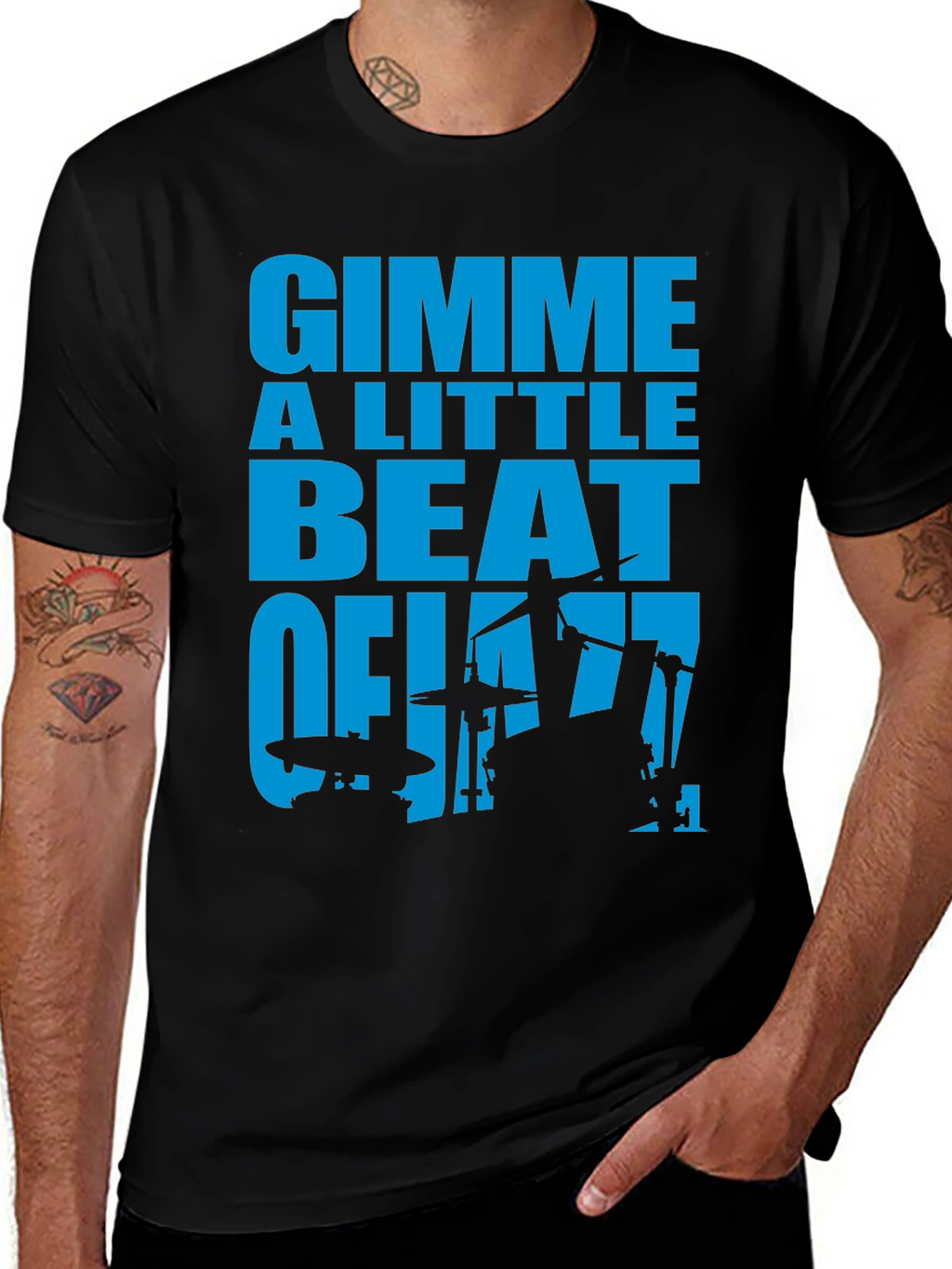 Gimme A Little Beat of Jazz Graphic T-Shirt