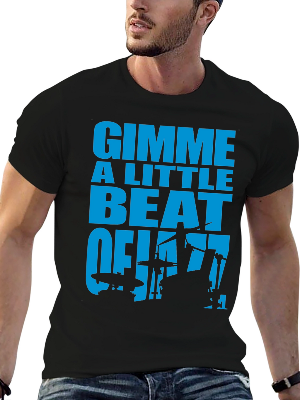 Gimme A Little Beat of Jazz Graphic T-Shirt