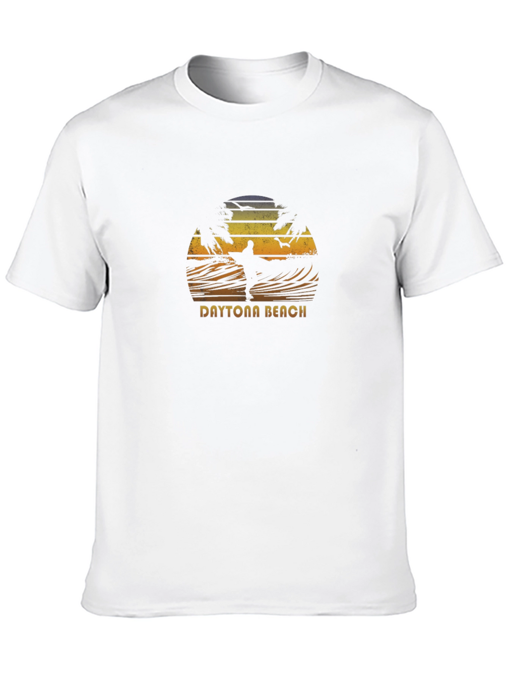 Daytona Beach Surfer Graphic Tee - Black