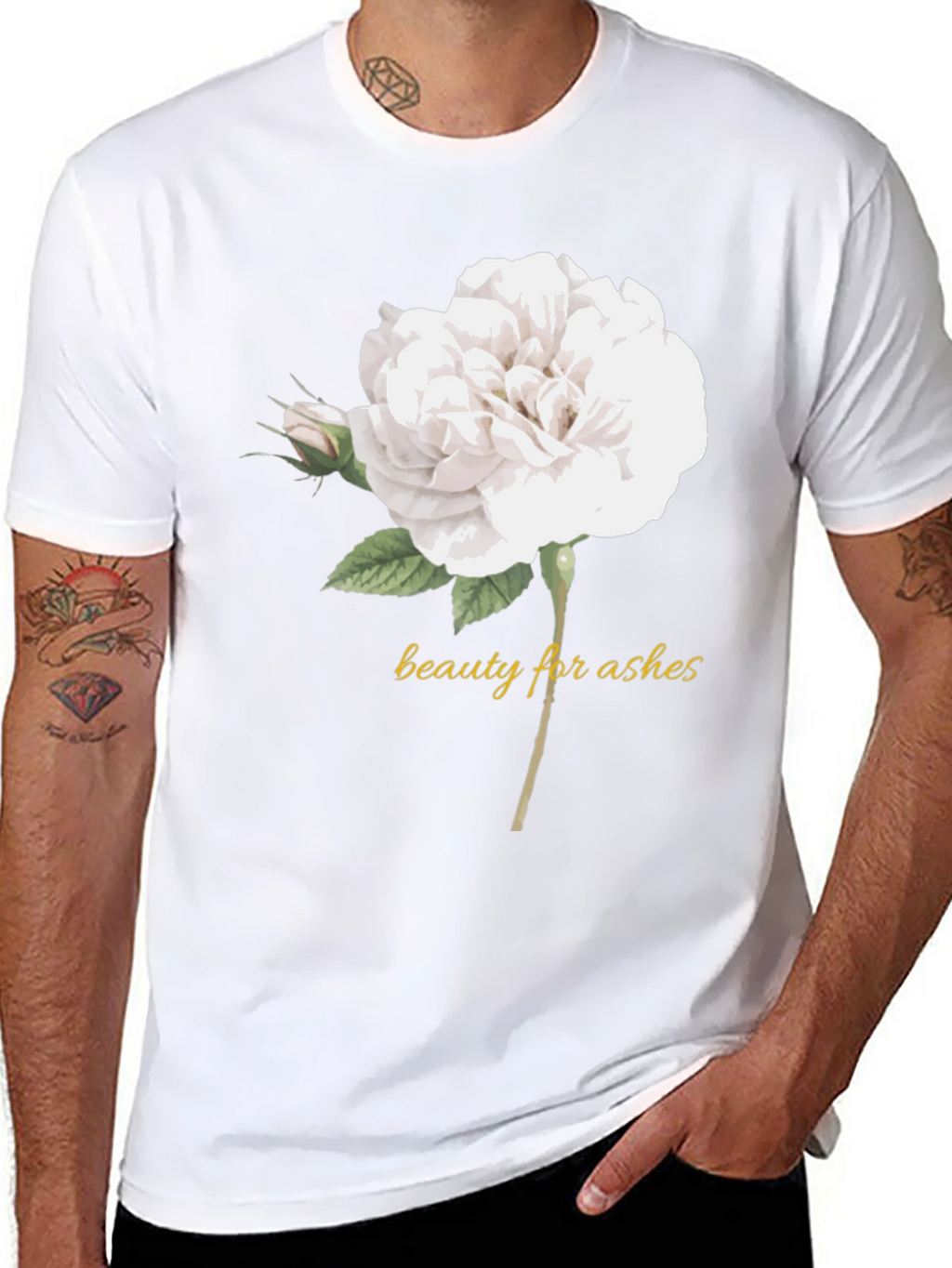 Beauty for Ashes Rose Graphic Tee