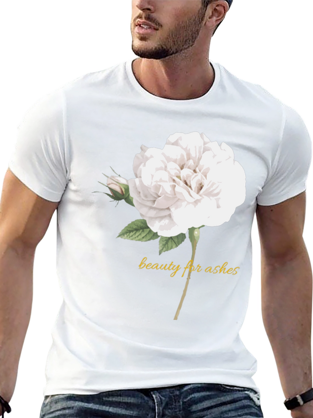 Beauty for Ashes Rose Graphic Tee