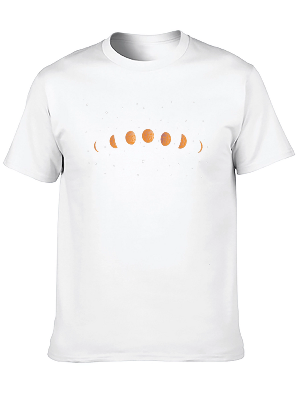 Lunar Phase Graphic Tee - Black Cotton Blend
