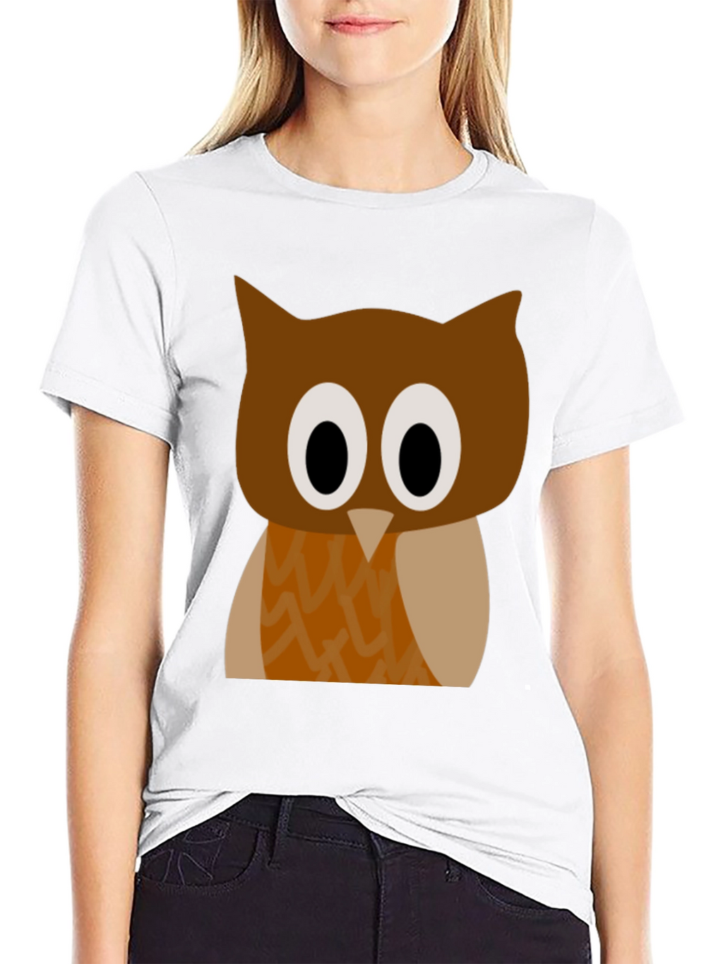 Funny Cartoon Owl Graphic T-Shirt