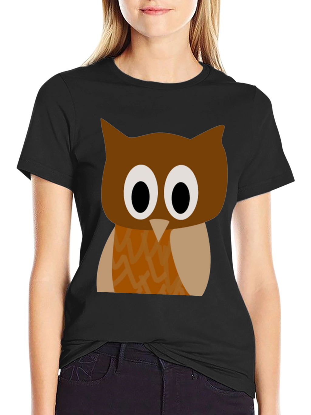 Funny Cartoon Owl Graphic T-Shirt
