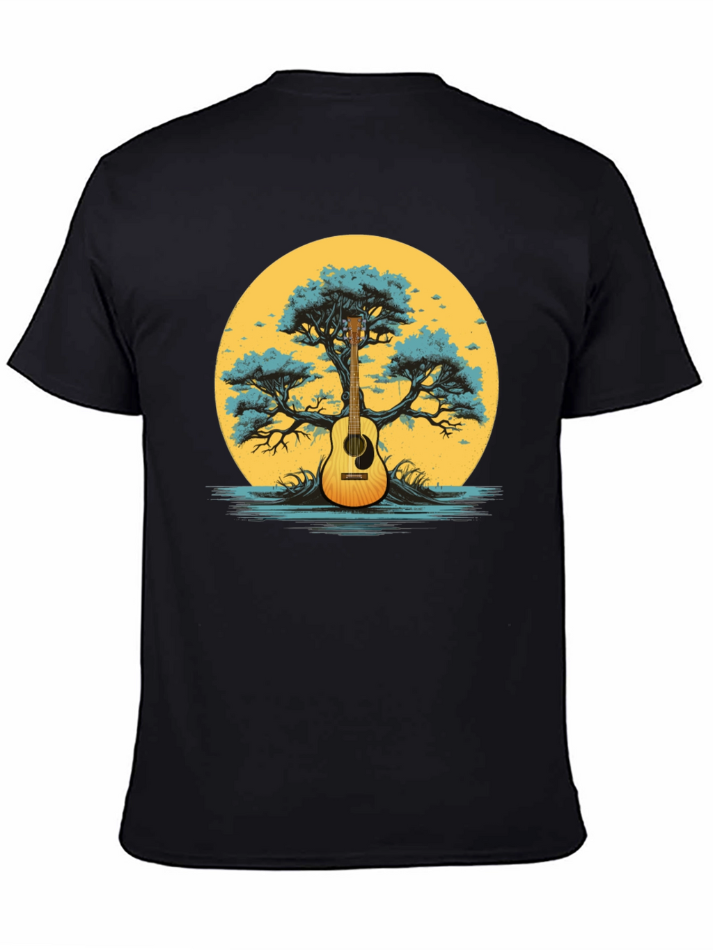 Guitar Tree Graphic Tee - Music Lover Shirt