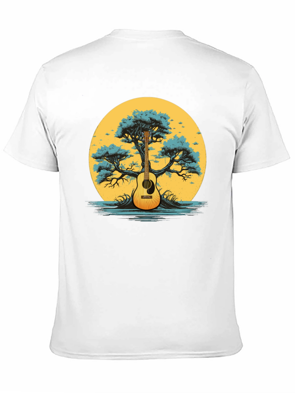 Guitar Tree Graphic Tee - Music Lover Shirt