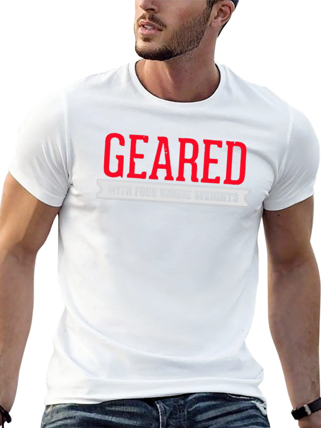 Geared with Four Unique Weights T-Shirt