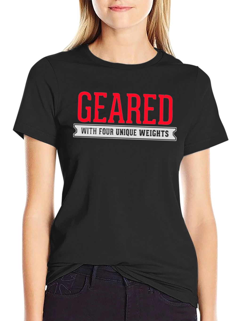 Geared with Four Unique Weights T-Shirt