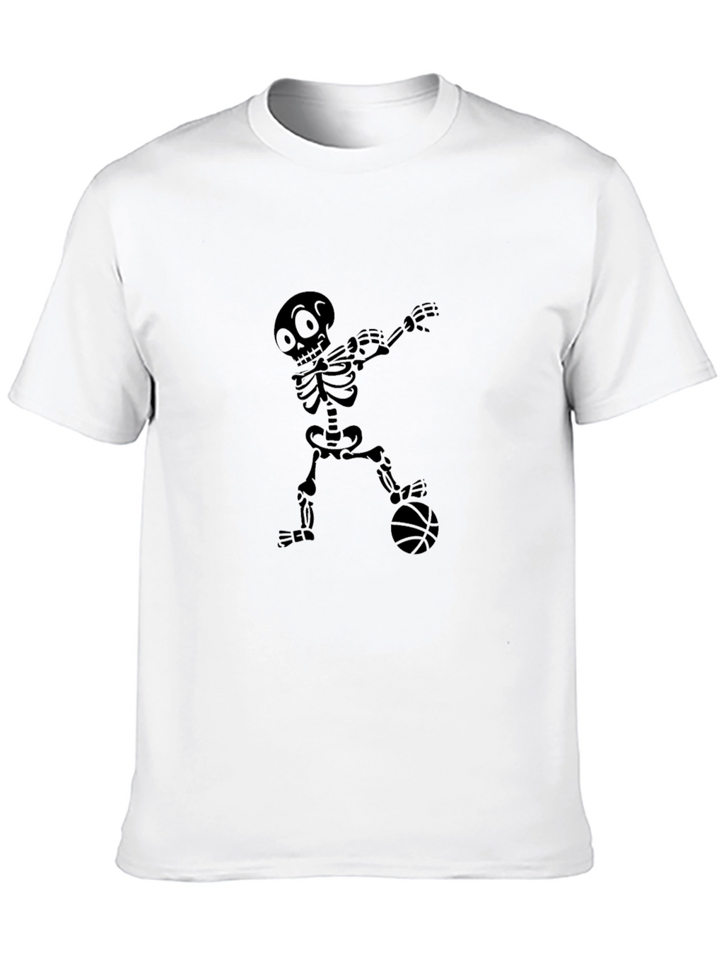 Basketball Skeleton Black T-Shirt