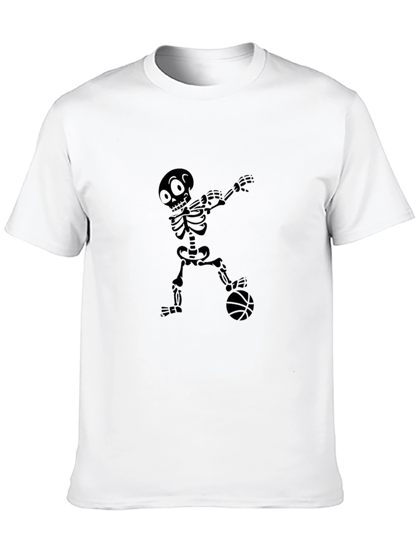 Basketball Skeleton Black T-Shirt