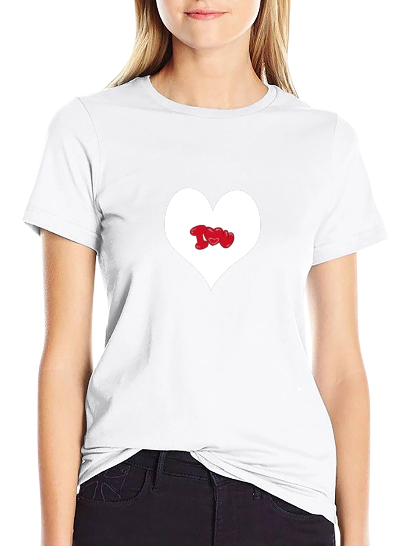 Heart I Love You Graphic Tee