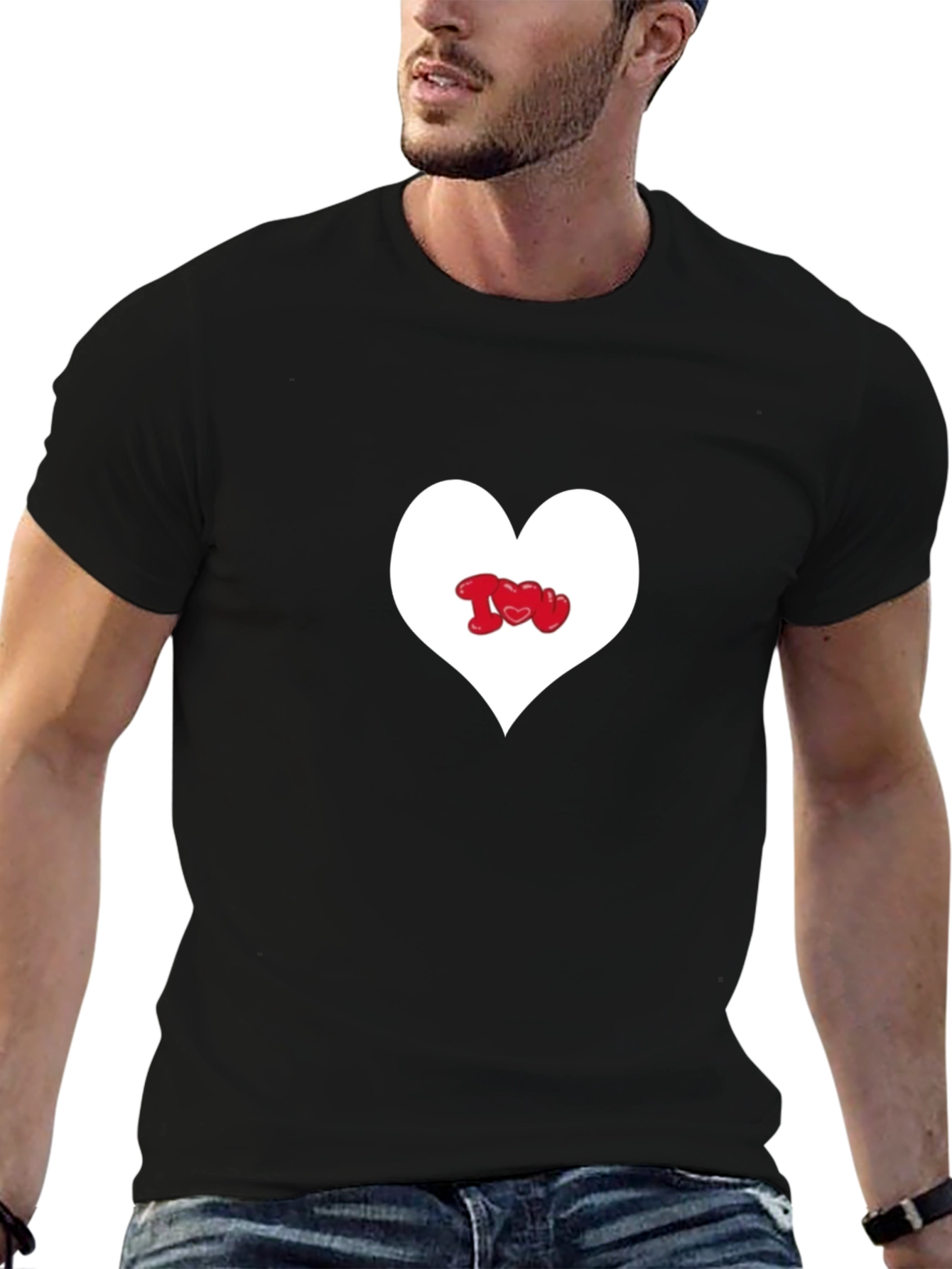Heart I Love You Graphic Tee