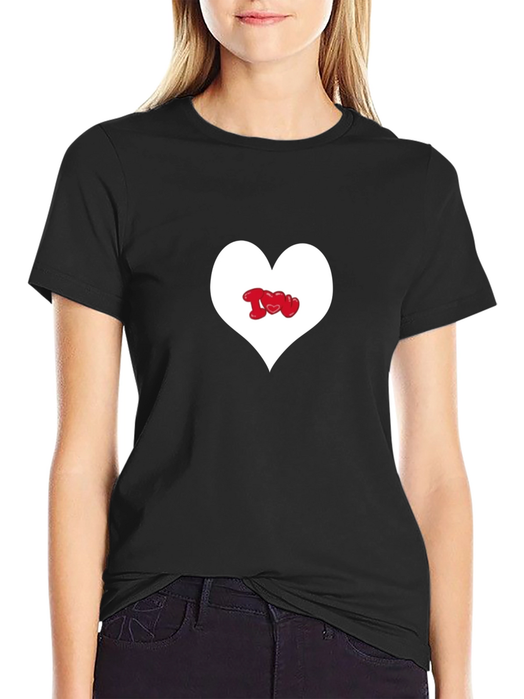 Heart I Love You Graphic Tee