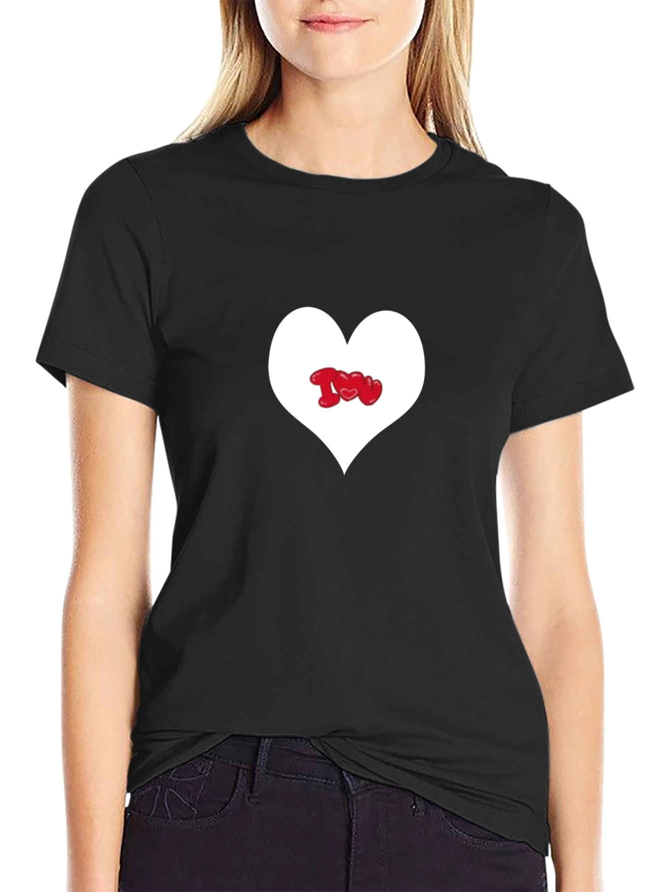 Heart I Love You Graphic Tee