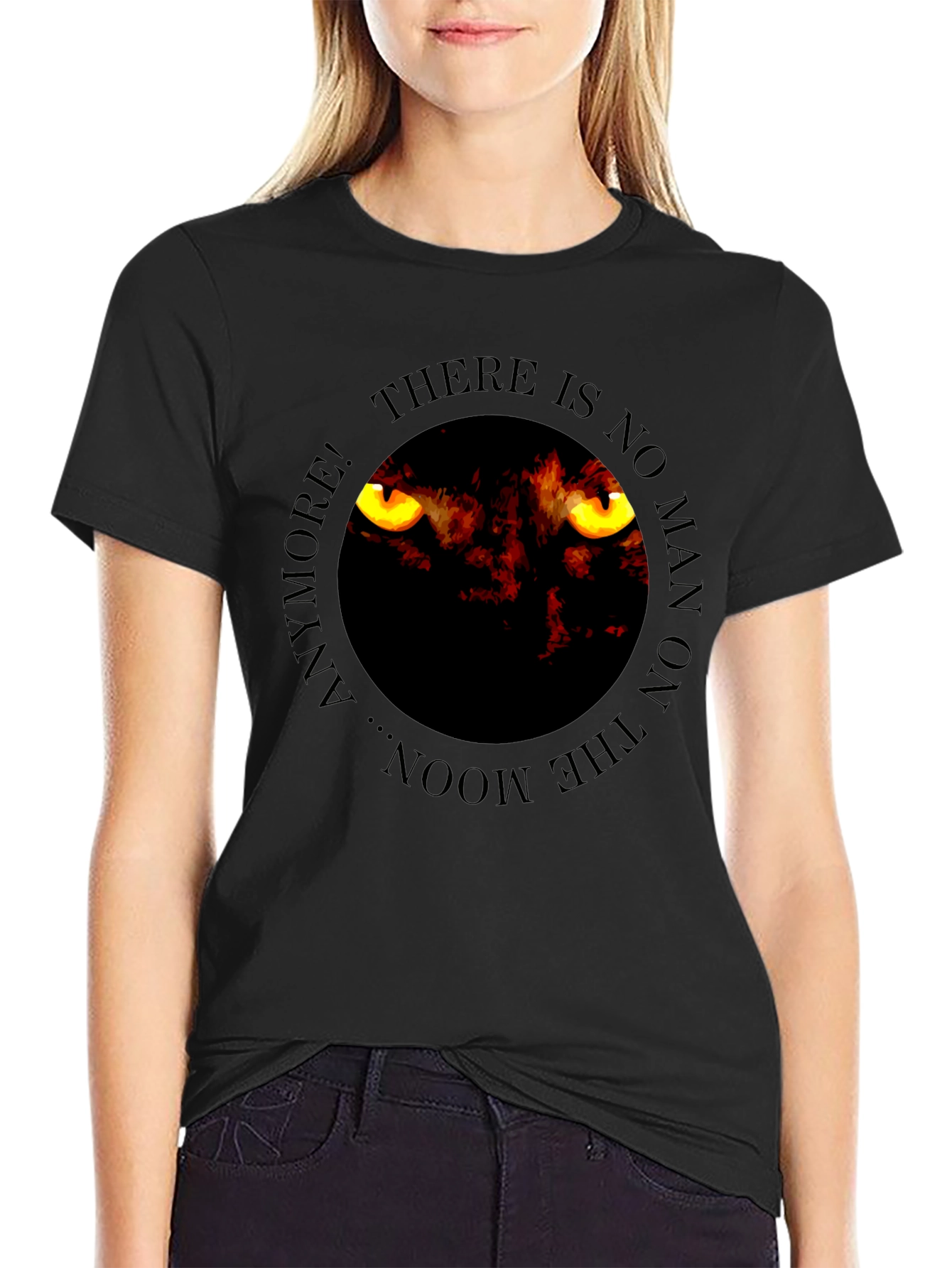 Moon Cat Graphic Tee - Unleash Your Inner Beast