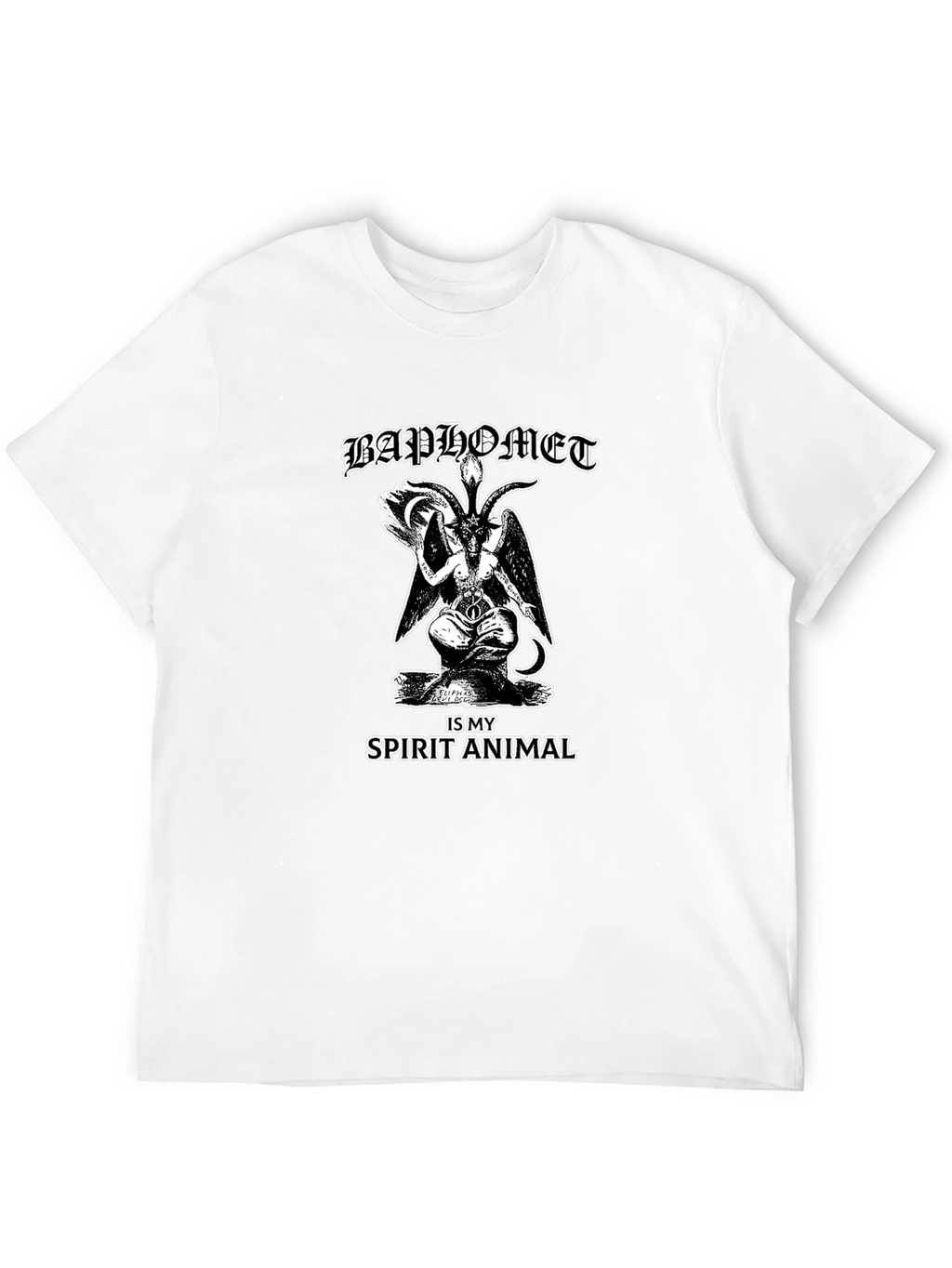 Baphomet Spirit Animal Graphic T-Shirt - Black